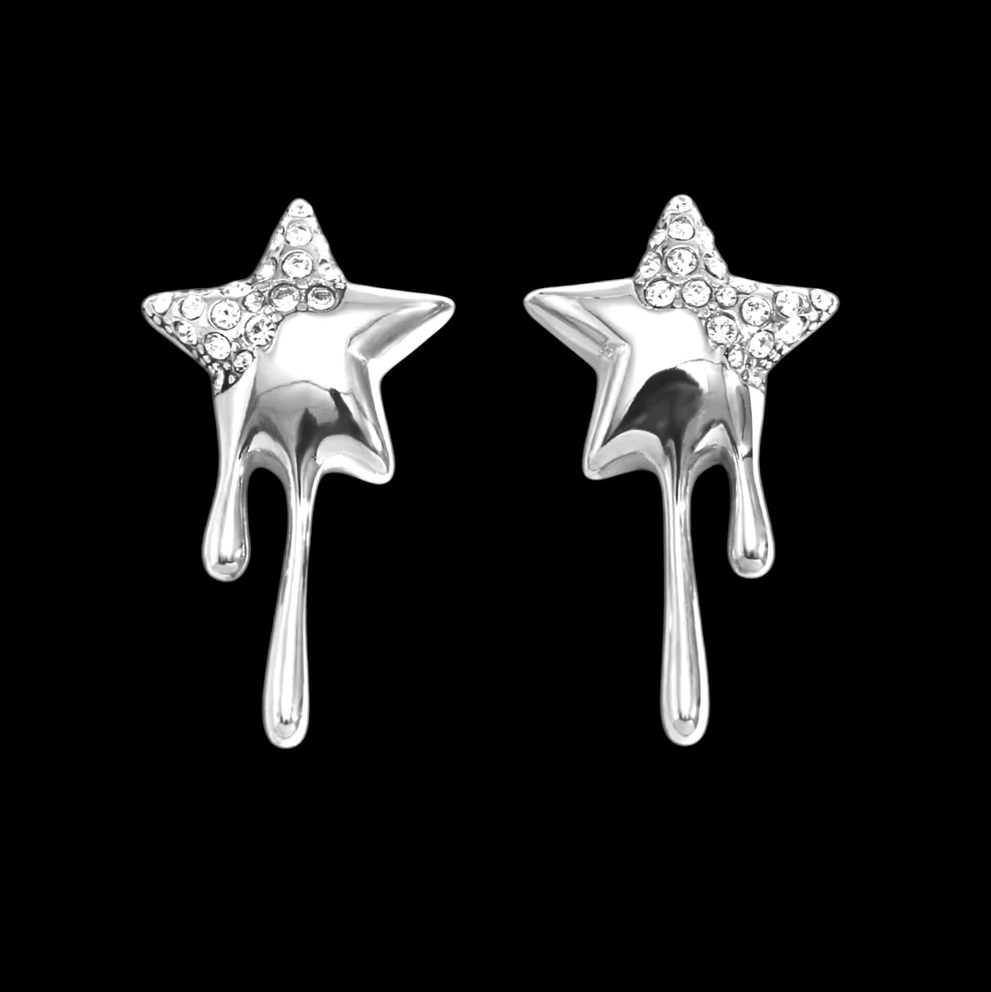 Melted Star Earrings
