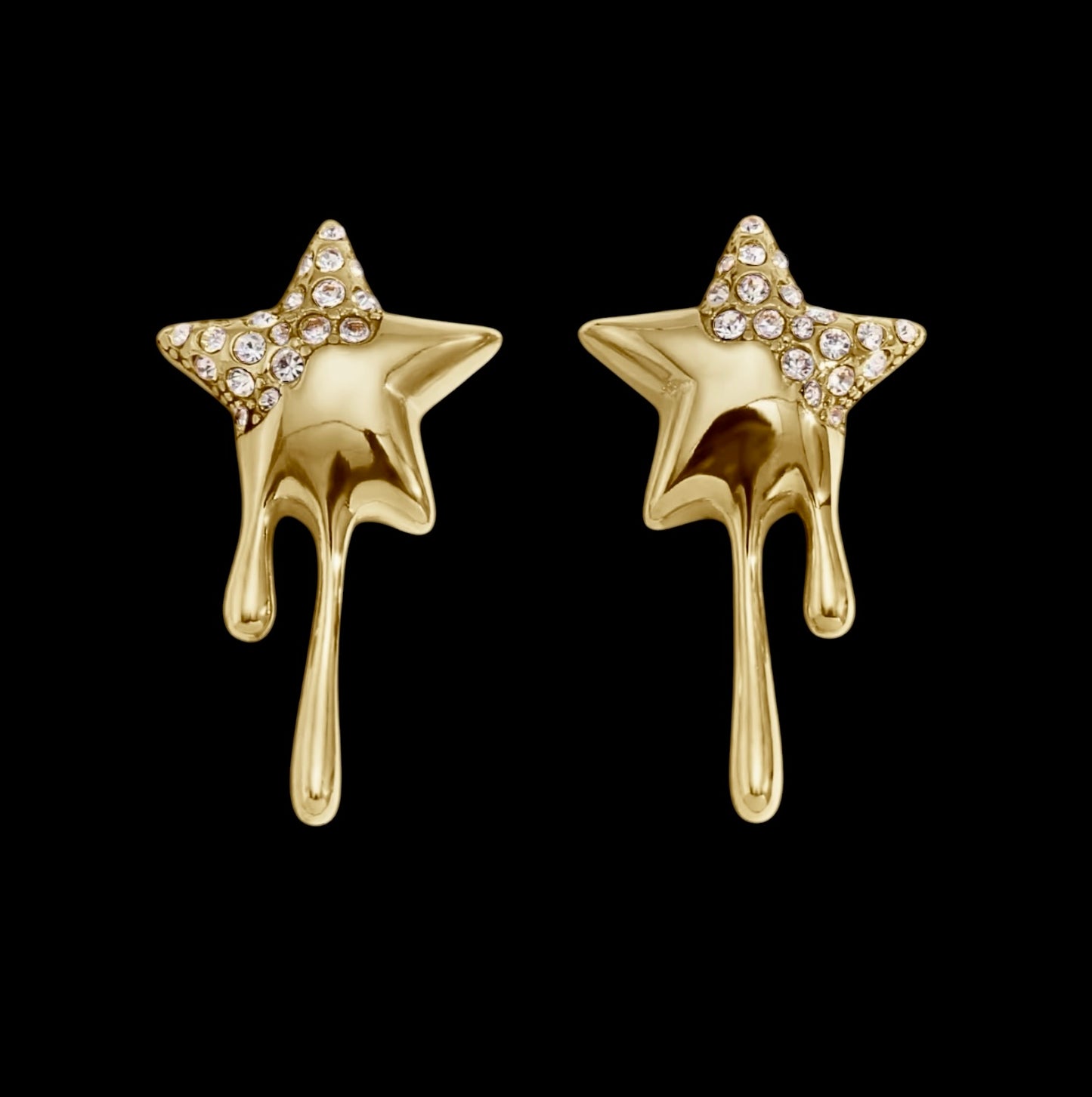 Melted Star Earrings
