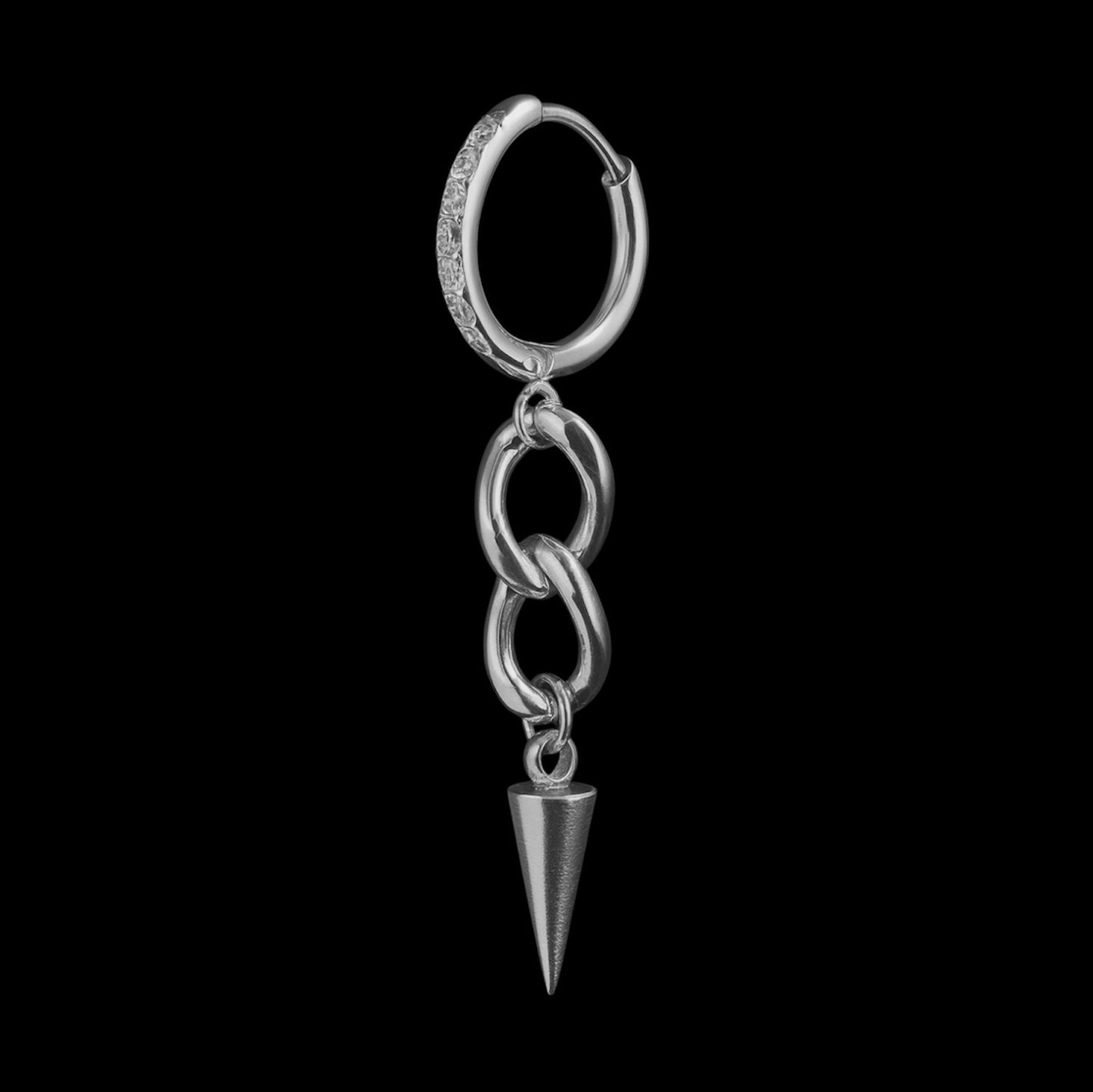 Chain Spike Earrings (Pair)