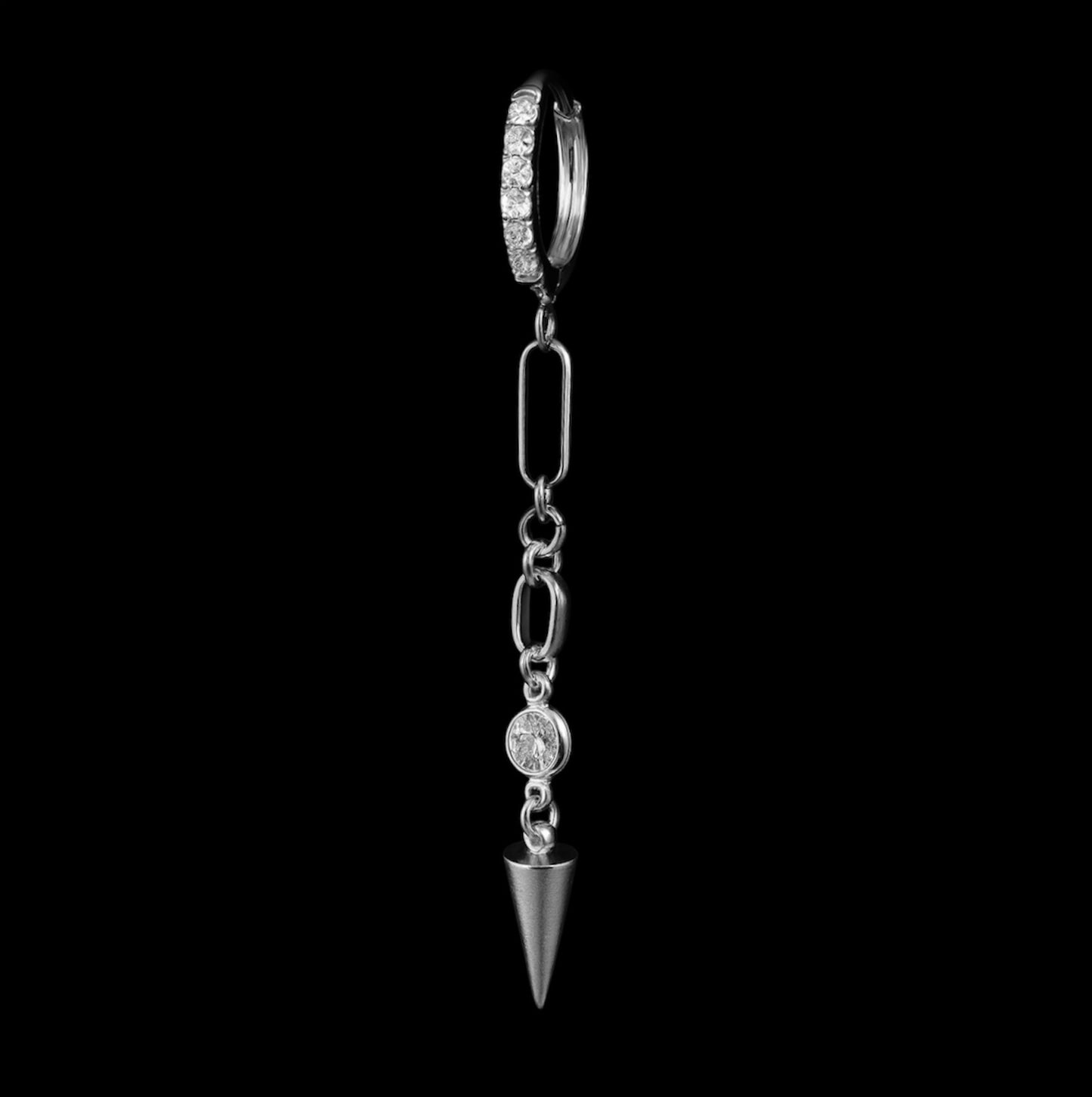 Diamond Spike Earrings (Pair)