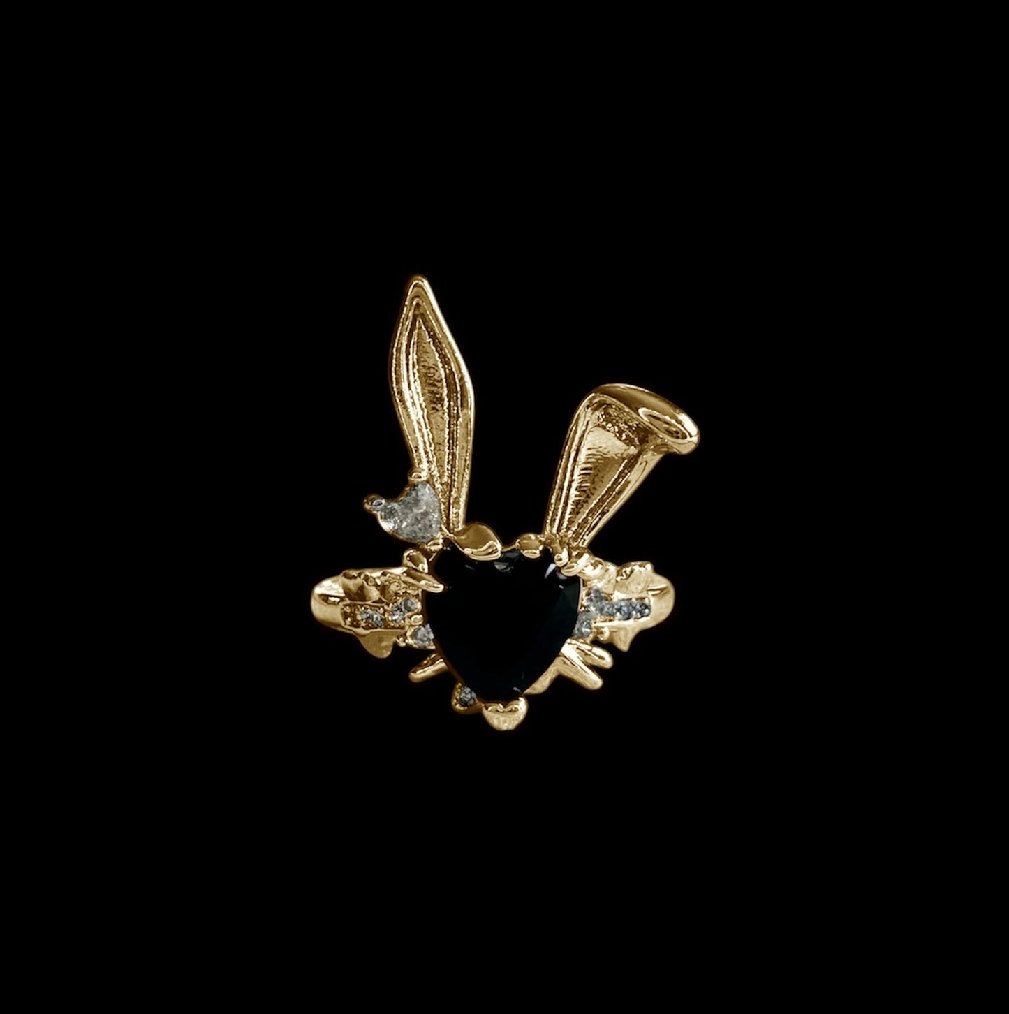 Midnight Bunny Ring