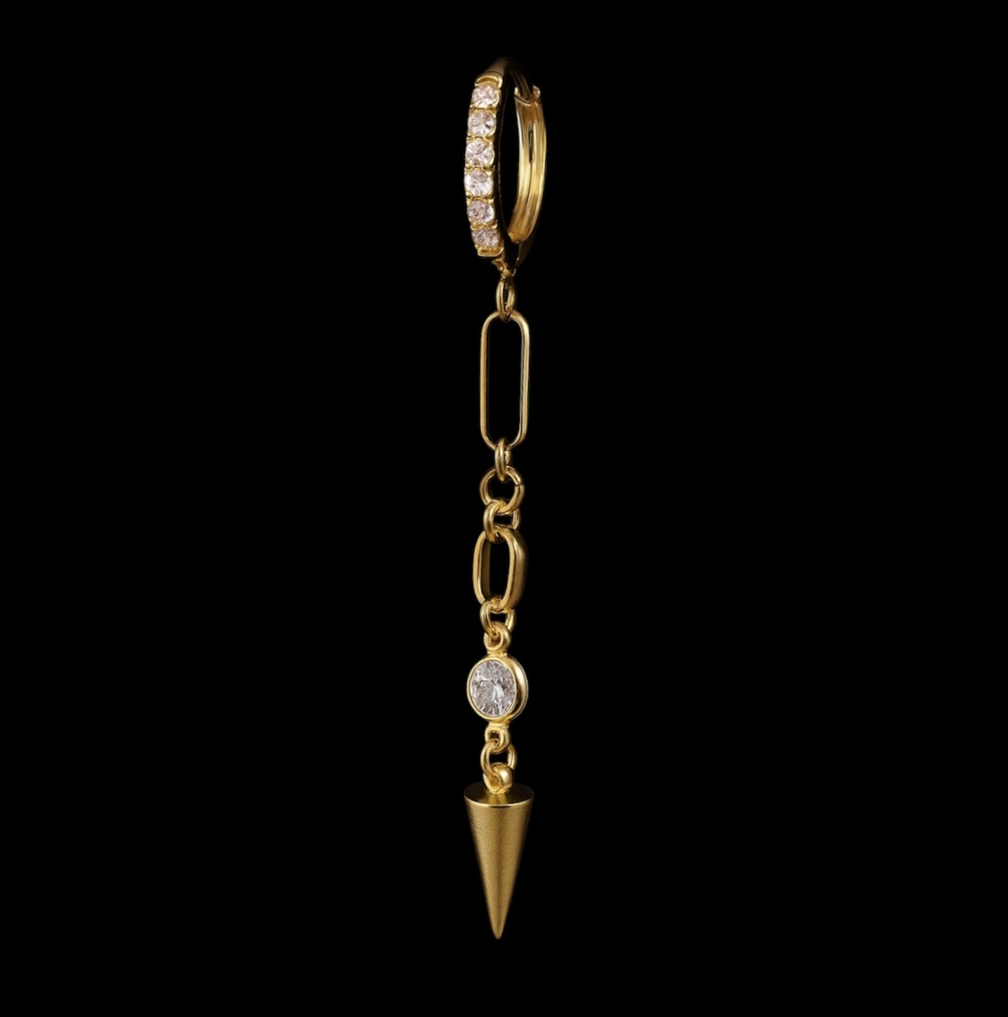 Diamond Spike Earrings (Pair)