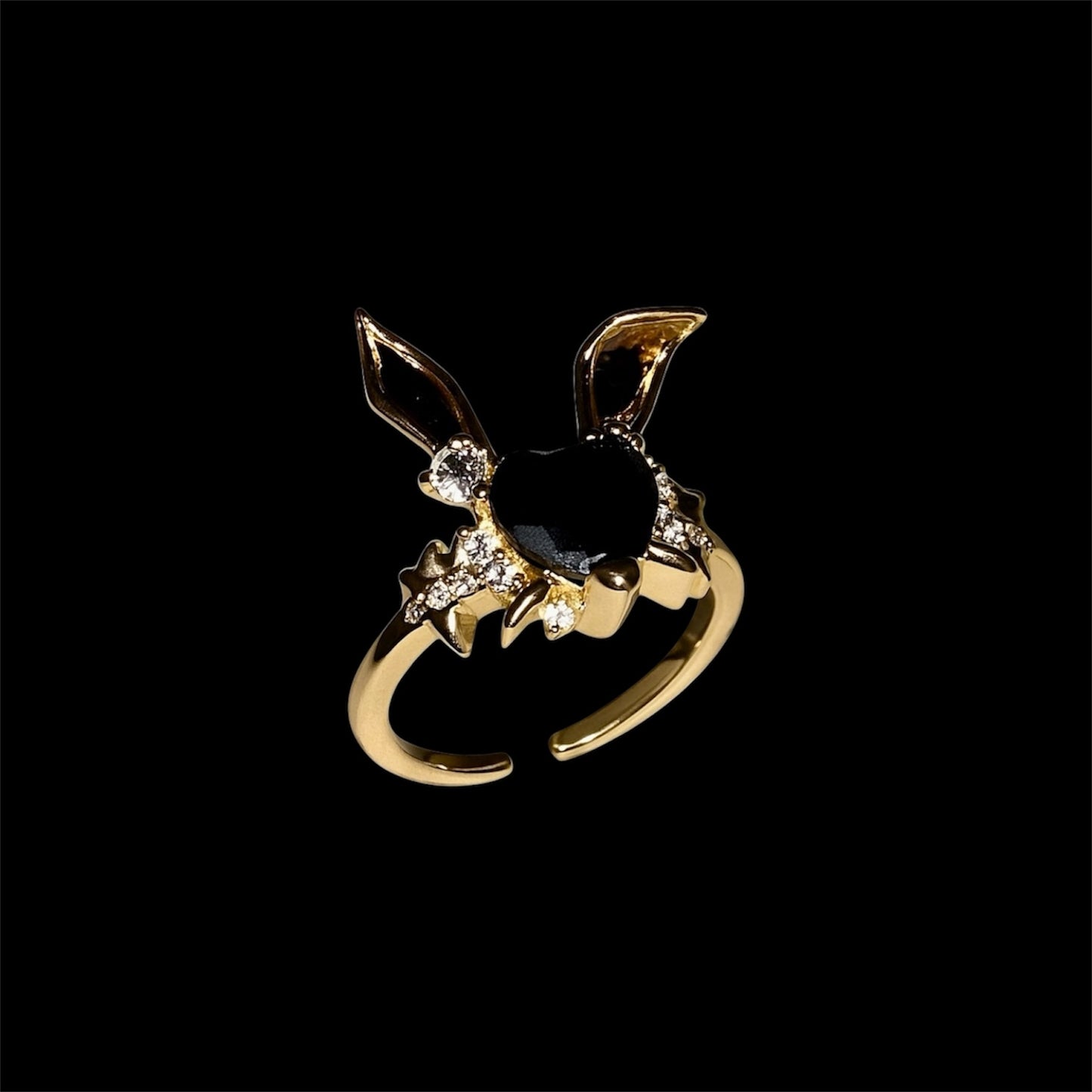 Midnight Bunny Ring
