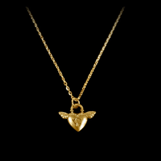 Golden Lock Necklace