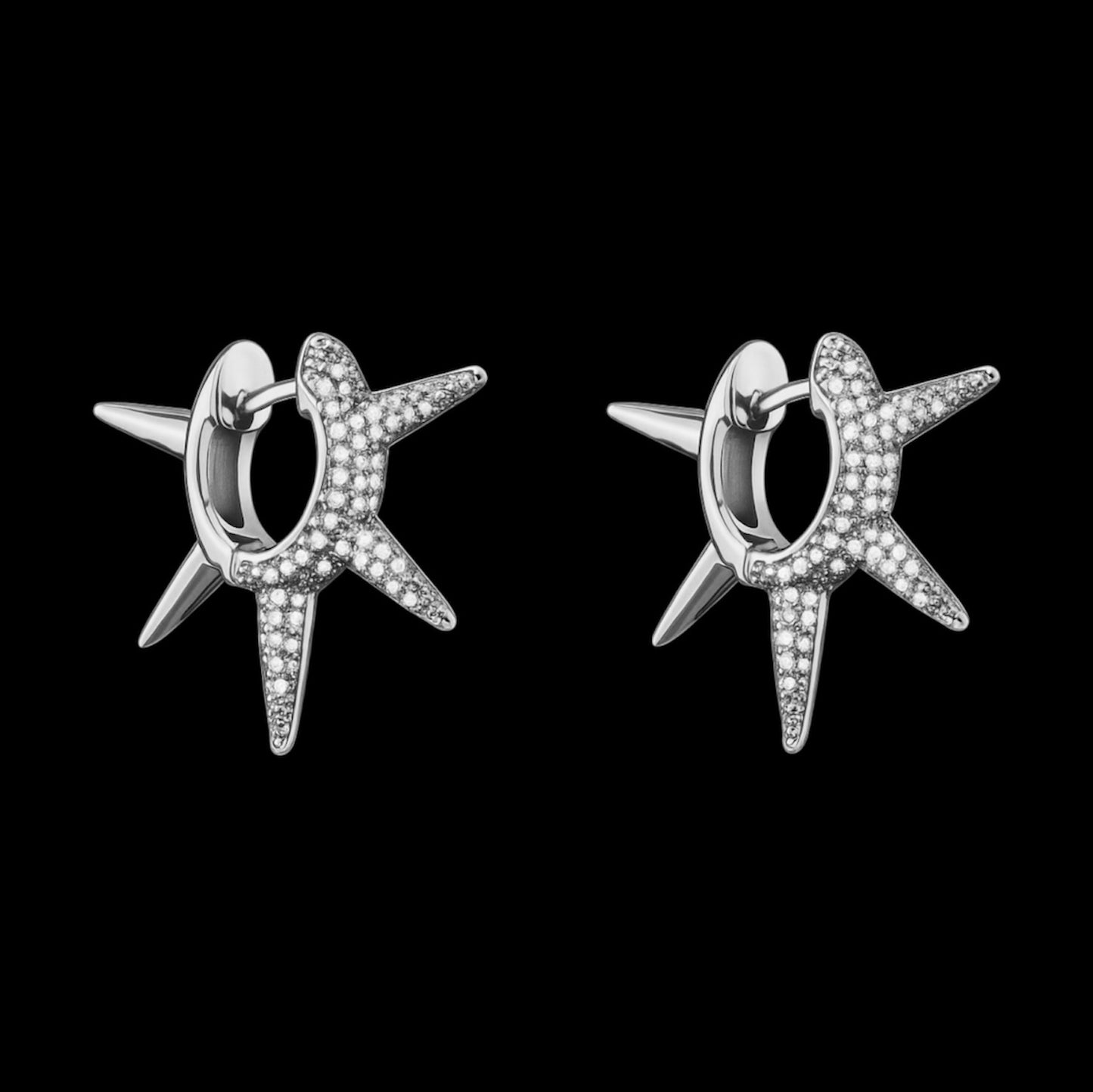 Sparkling Spike Earrings