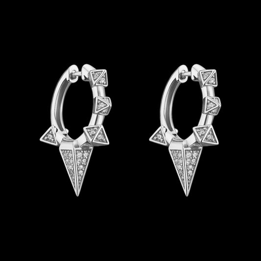 Cubic Spike Earrings