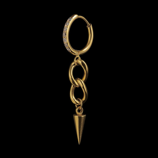 Chain Spike Earrings (Pair)