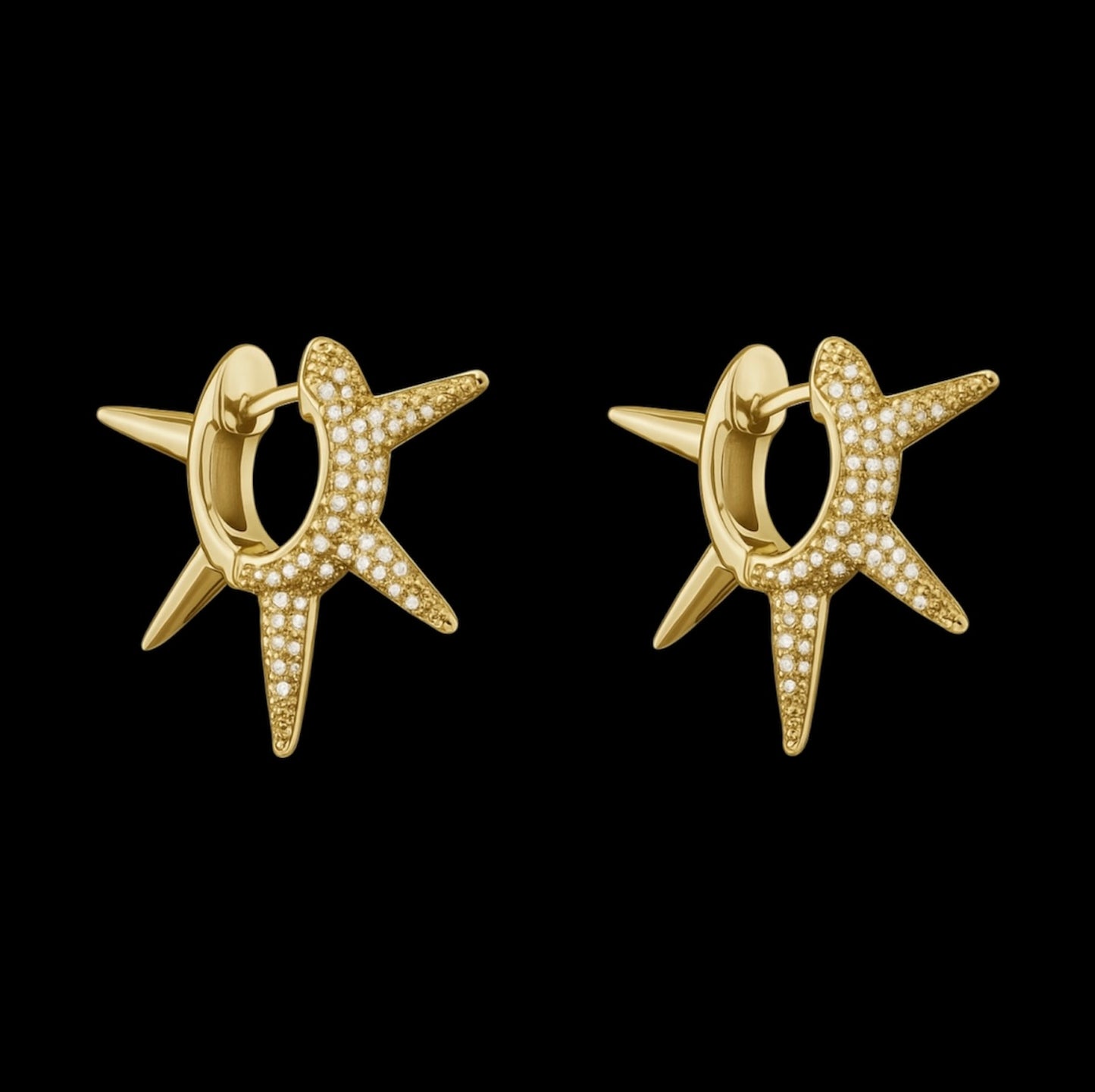 Sparkling Spike Earrings