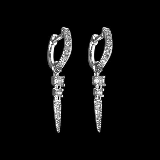 CRYSTAL SPIRE EARRINGS