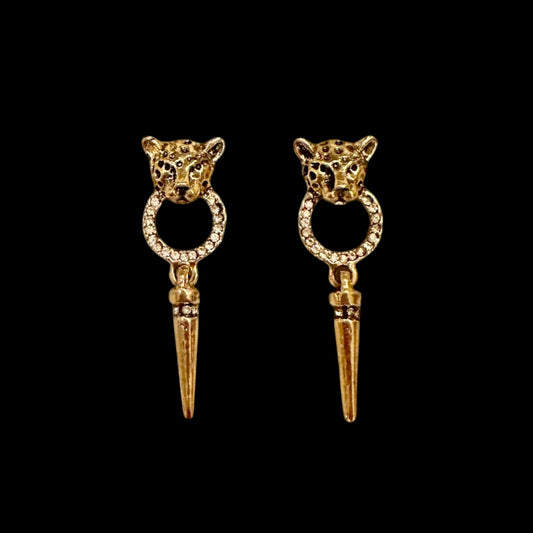 Leopard Spike Earrings