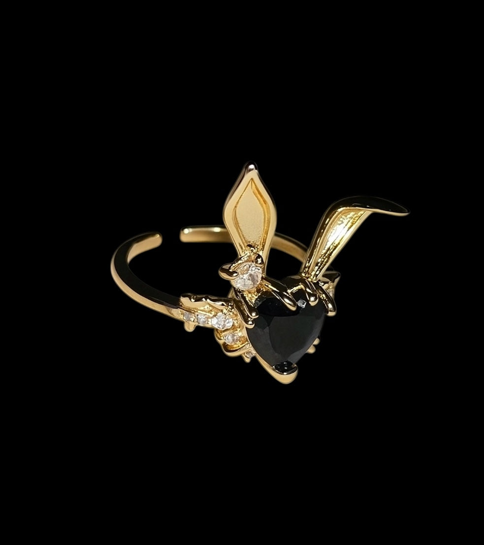 Midnight Bunny Ring