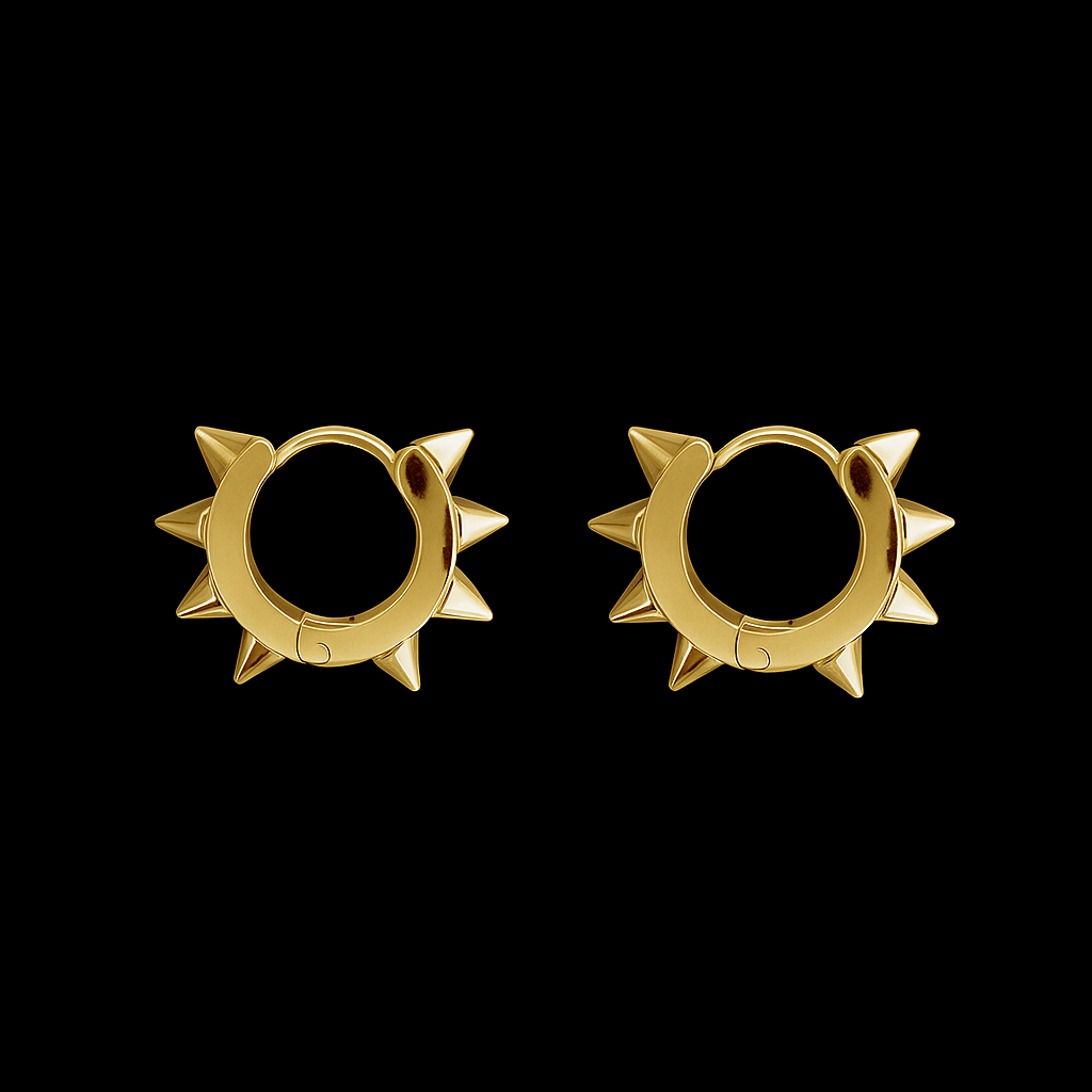 Spiked Elegance Hoops
